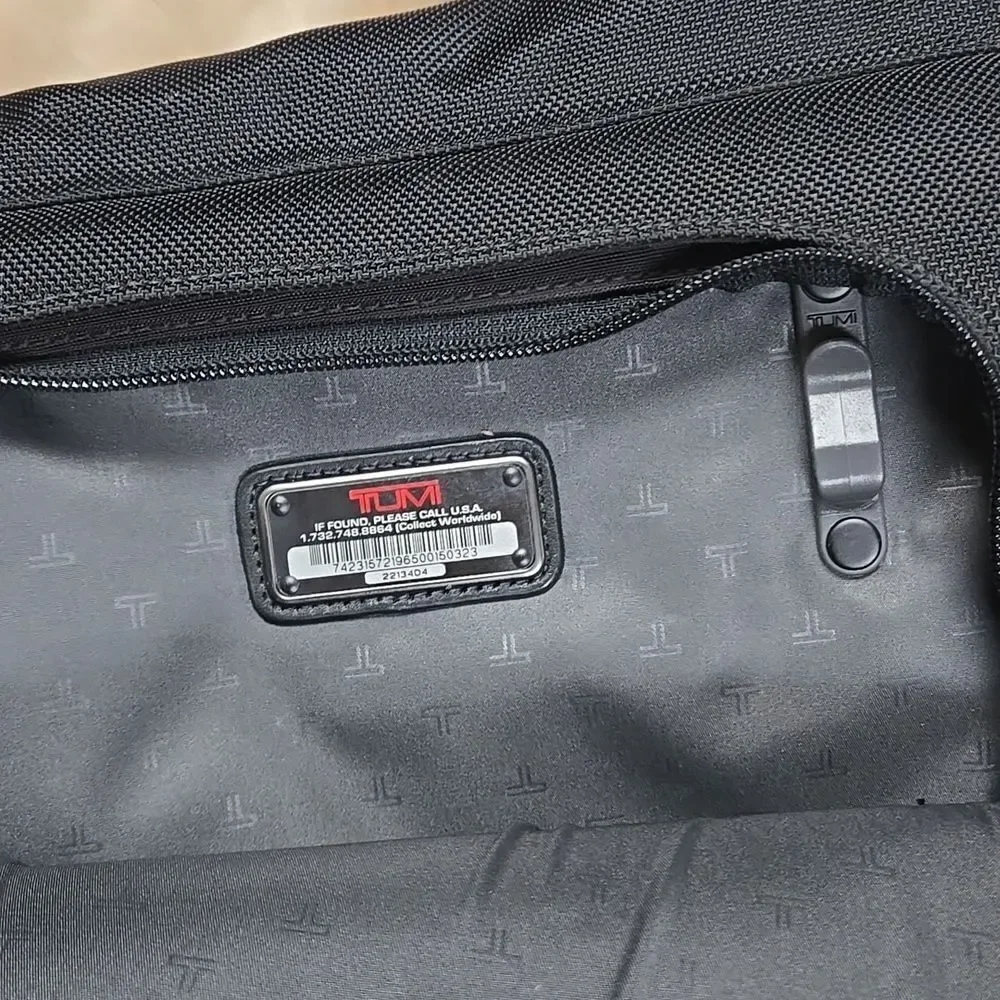 Tumi Ballistic Nylon Black Garment Bag Luggage Travel Suitcase